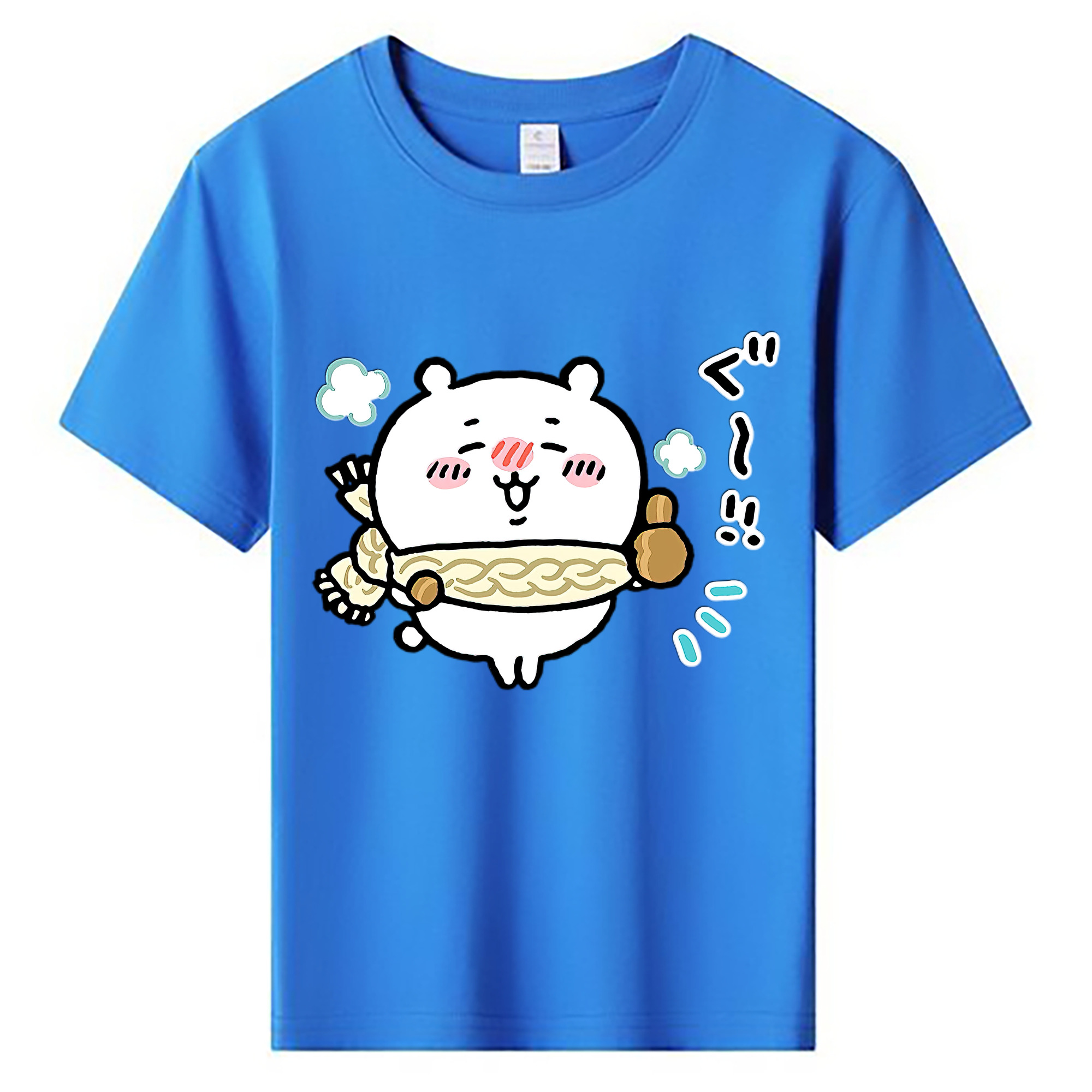 （画像用） ちいかわ ちいかわ Chii-kawa chiikawa 綿100％キッズTシャツ（フロントプリント）